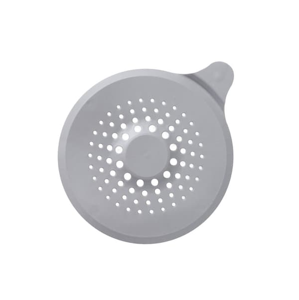 2 stk. silikone afløbshårstopper, brusdørsafløbsdæksel Grey Grey