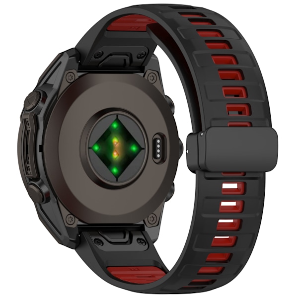 Urrem til Garmin Smartwatch Sort+rød 20 mm