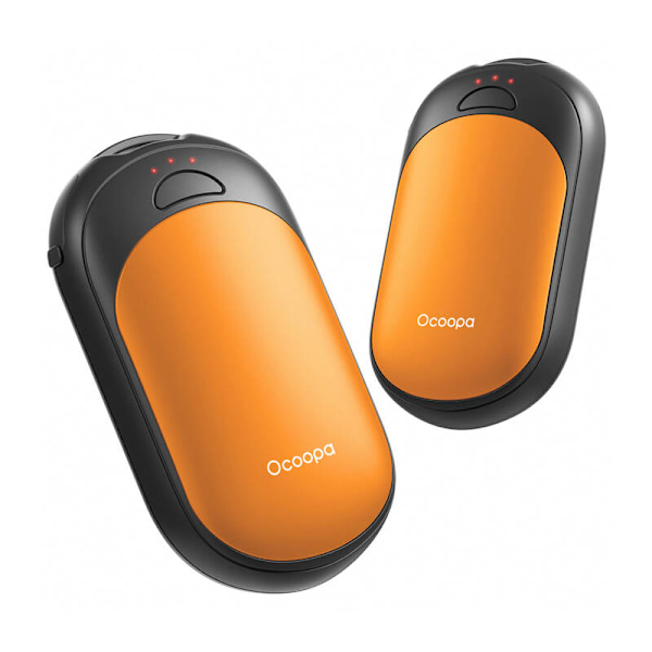 Ocoopa UT3 Lite 2x2500 mAh handvärmare, USB-C, svart och orange
