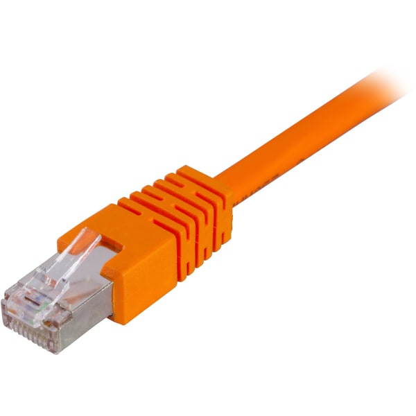 F/UTP Cat6 patch cable, LSZH, 0.7m, orange