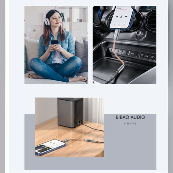 USB-C til 3,5 mm DAC-lydadapter med Realtek ALC4042, understøtter 32bit 384khz