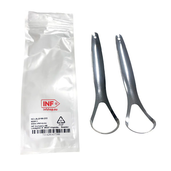 Tungskrapa rostfritt stål 2-pack Silver Silver