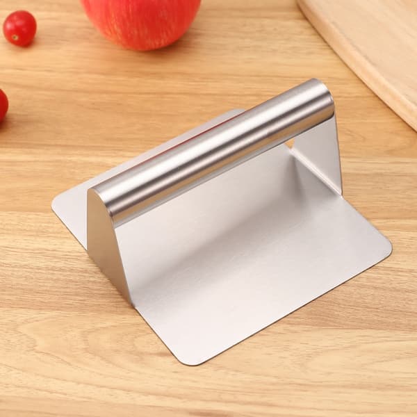 Rustfrit stål kødpresse - Hamburger Smasher og Burger Patty Maker, Ensartede bøffer