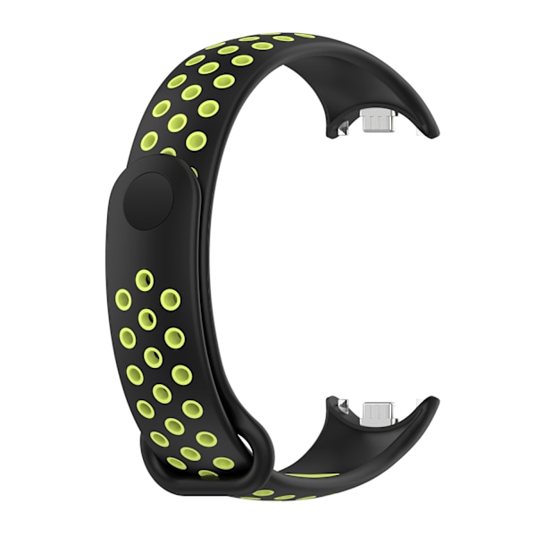 Åndbart TPU-udskiftningsarmbånd til Xiaomi Band 8/9 Sort + Grøn