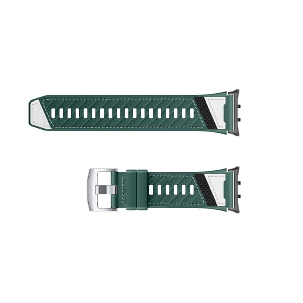 Nylon udskiftningsrem kompatibel med Honor Watch 5, 22 mm interface, vildmarksgrøn farve og praktisk snaplås Black Black