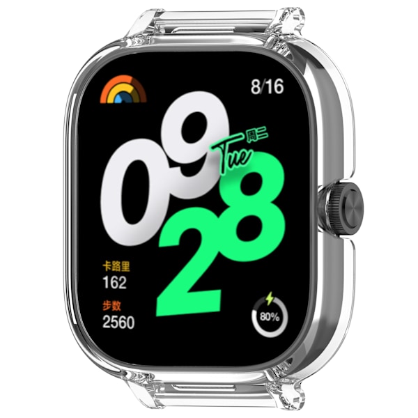 Redmi Watch 5 -kotelo, jossa on puoliksi kääritty kehys (20 mm:n aukko) Läpinäkyvä