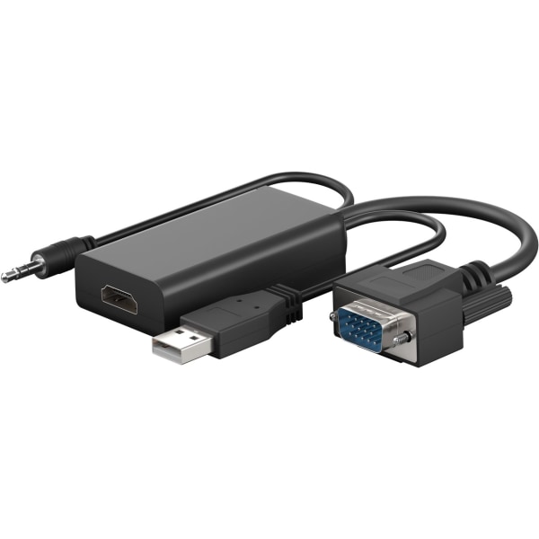 VGA till HDMI™-omvandlare med 3,5 mm jack-ljud