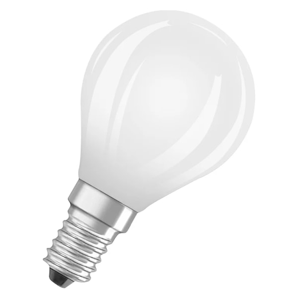 LED krone mat 470lm 2,2W/827 (40W) E14 energiklasse A 2-pak