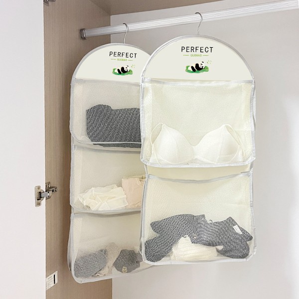 Förvaringsväska för underkläder, hängande Double Layer