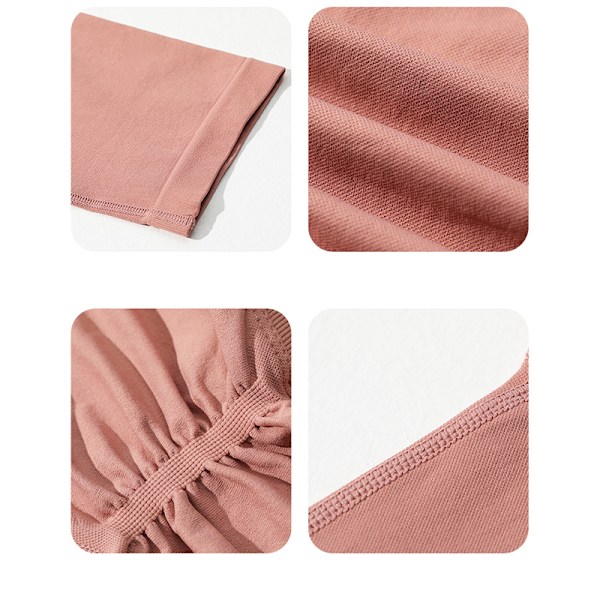 Hög midja sömlösa träningsshort för kvinnor Rosa XL