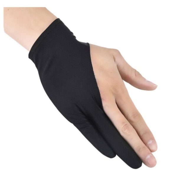 Handske för ritplatta / konstnärshandske Svart storlek S