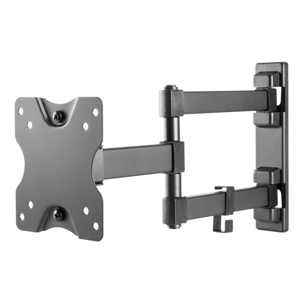Full motion 3-way wall mount, 13-27" up to 20 kg, tilt, rota Svart
