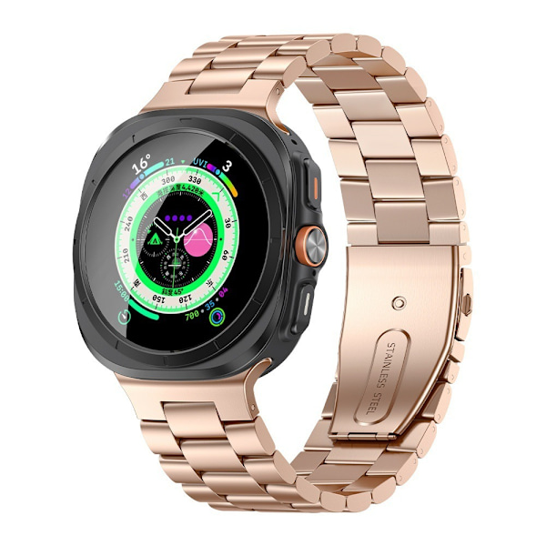 Rustfrit stålrem til Samsung Galaxy Watch 8 Rose guld