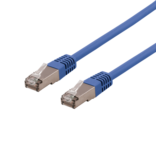 S/FTP Cat6 patch cable 0.3m 250MHz Deltacertified LSZH blue