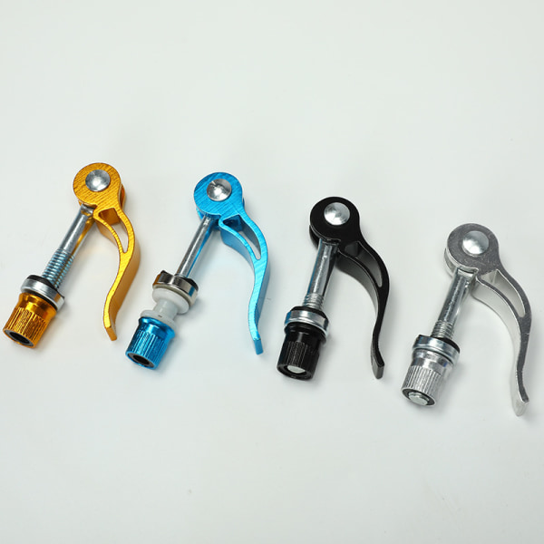 2 st Cykelbarnstol Vikbar Aluminiumlegering Snabbkopplingsspak Svart