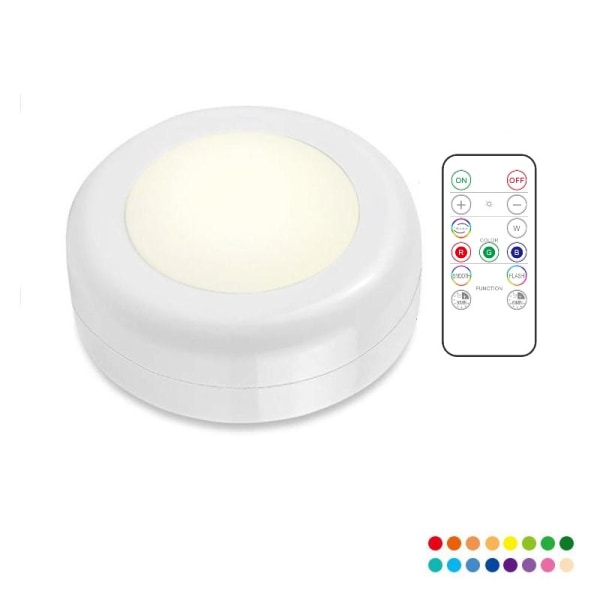 INF LED spotlight med fjernbetjening 1-pak