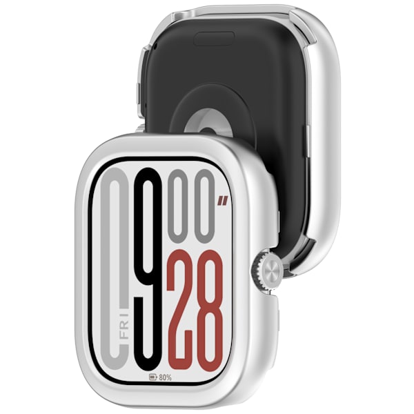 Skyddande PC-skal för Redmi Watch 5 & Watch 4 Silver