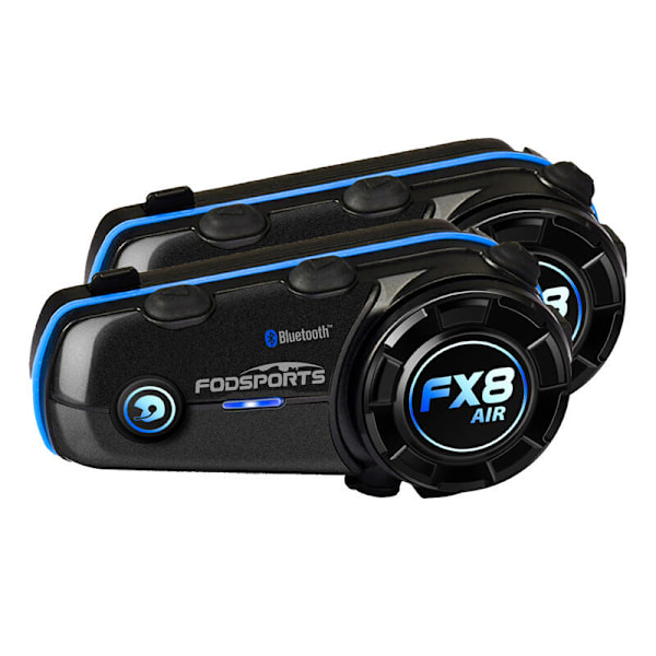Fodsports FX8 Air motorcykel intercom tvåpack (svart)