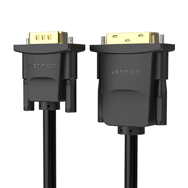 DVI (24+1) til VGA-kabelventil EABBG 1,5m, 1080P 60Hz (sort)
