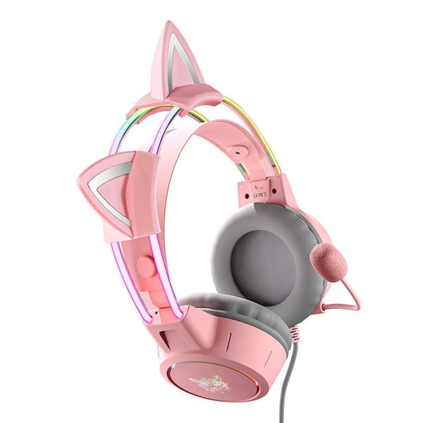 Spelhörlurar ONIKUMA X15Pro Rosa kattöron
