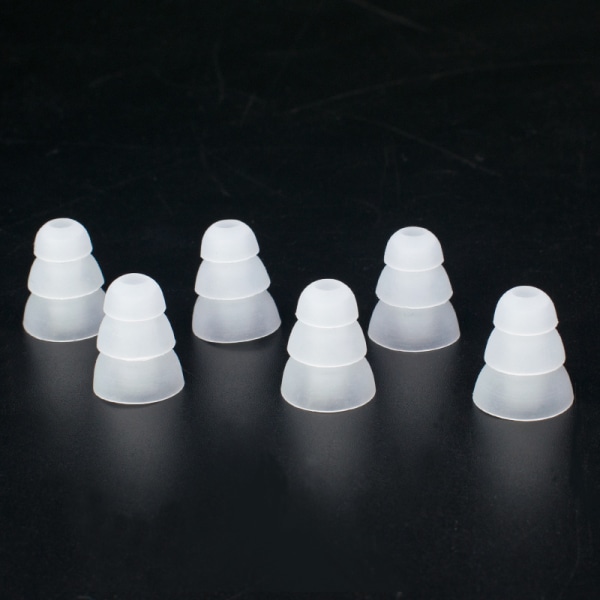 Silikon Öronproppar för 4-4,5 mm, 3 Storlekar Transparent