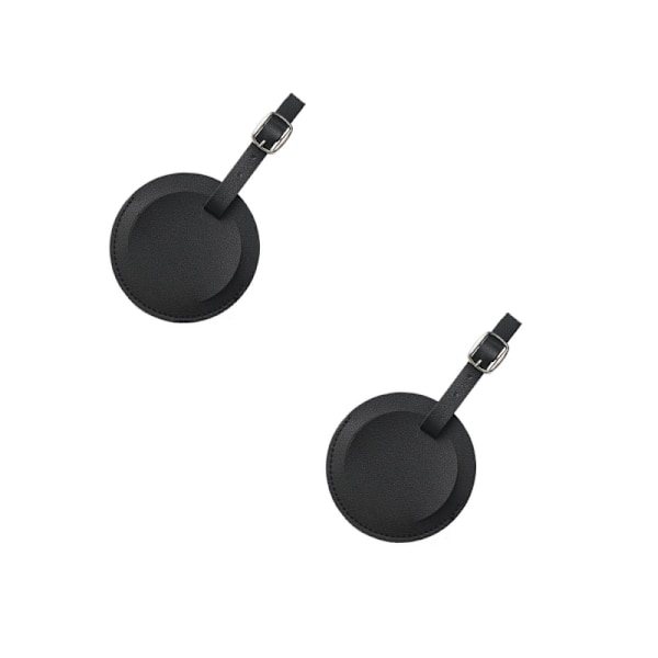 Set med 2 PU-läderbagagelappar - snygga och praktiska resetillbehör