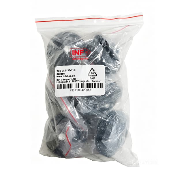 6-pack knivslip för gräsklippare Black Black