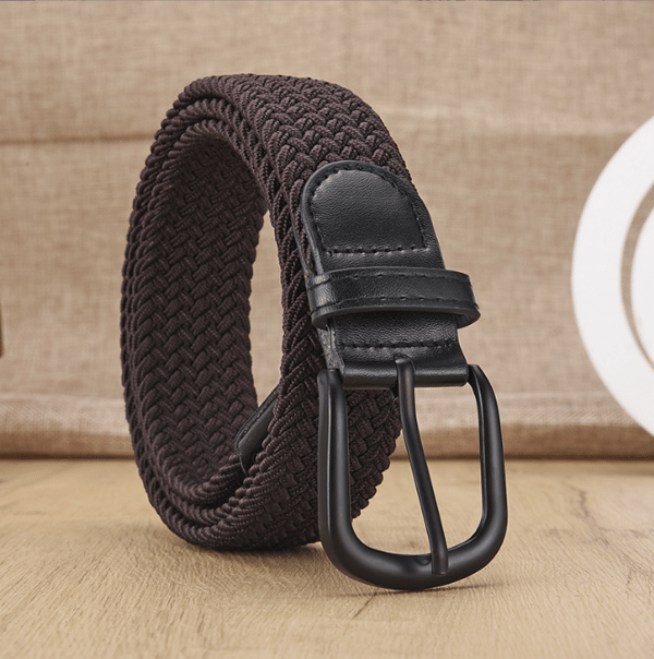 Ei reikää elastinen kudottu vyö Brown M Brown M