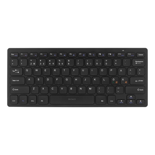 Wireless mini keyboard muted keys nanoreceiv USB 10m range