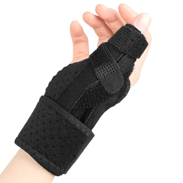 Tumbhandledsstöd, Justerbar tumstabilisator för smärtlindring, Vänster & Höger Hand - 2-pack