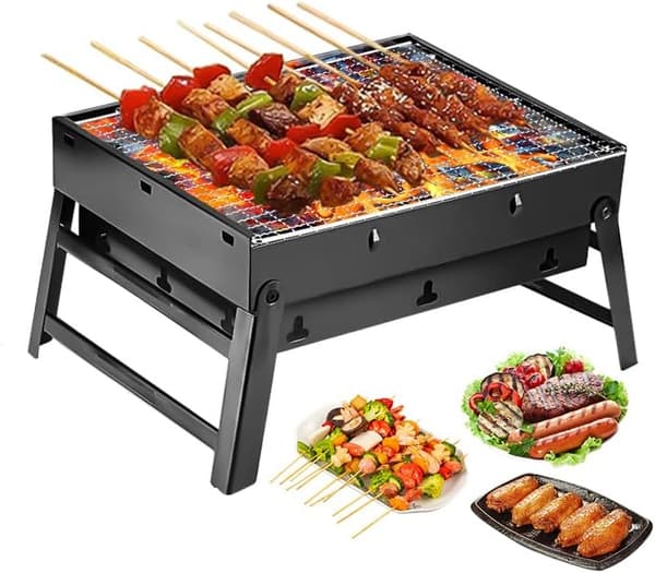 Vikbar Bordsskiva för Kolgrillning S S