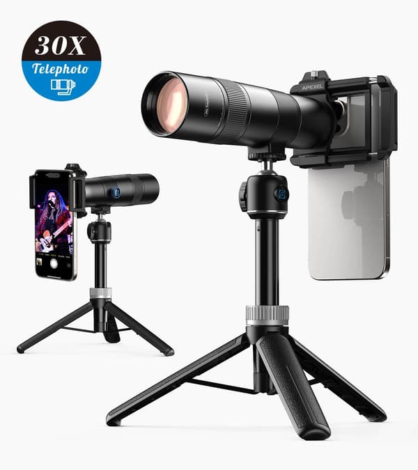 30x superzoomteleobjektiv til mobil