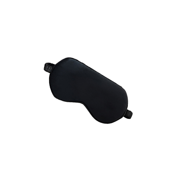 19 Momme Mulberry Silk Eye Eye Mask Musta