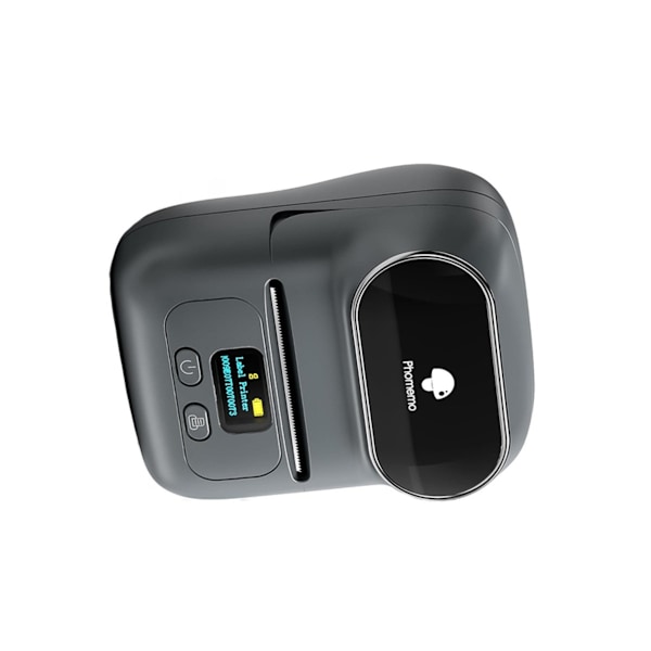Bluetooth termisk etiketprinter til stregkode, pris og smykkemærkater — 203dpi 20-50mm 1200mAh kompatibel med iOS Android Windows Mac Linux Grey Grey
