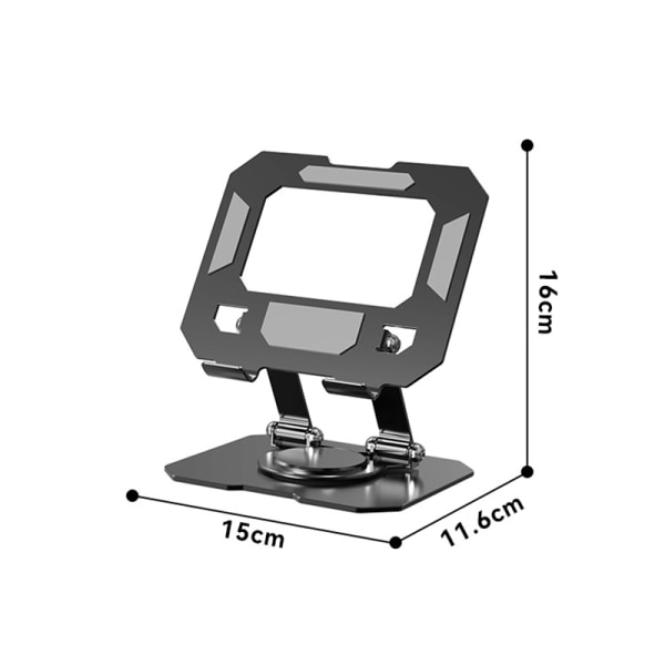 Bærbar stativ - Ergonomisk design for optimal visning Sort