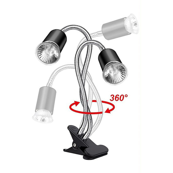 Dobbelt varmelampe til terrarium / UVA lampe til krybdyr