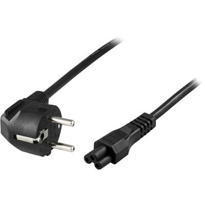 Earthed device cable, angled CEE 7/7 max 250V / 2.5A, 5m
