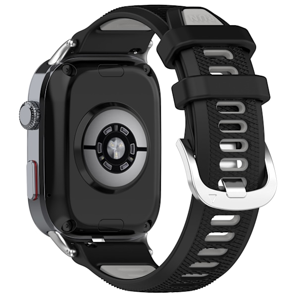 Stilfuld silikonerem til Huawei Watch D2 Sort+grå