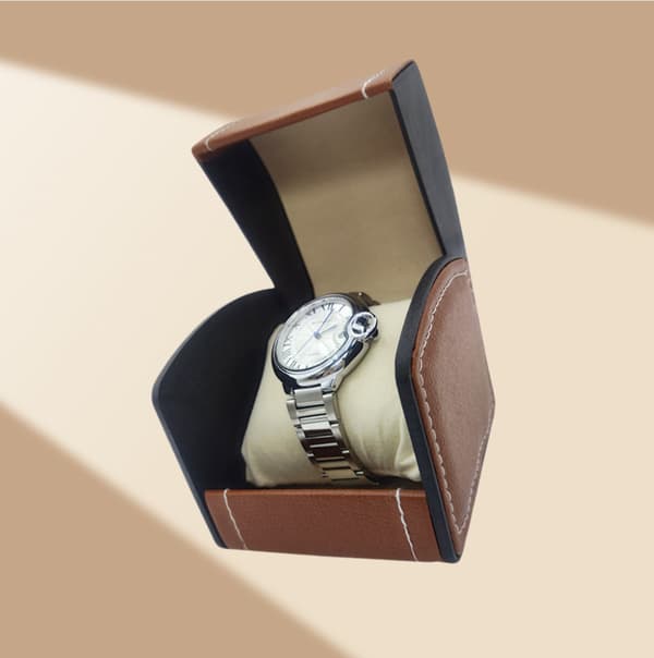 Lyxig klockbox för män - Displayfodral för ett armbandsur