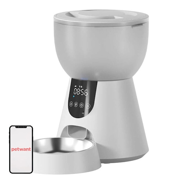 F17 LED automatisk maddispenser + W8 Petwant drinker