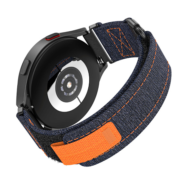Canvas klockarmband för Samsung Galaxy Watch Active 1/2, Galaxy Watch 4,20 mm Blå