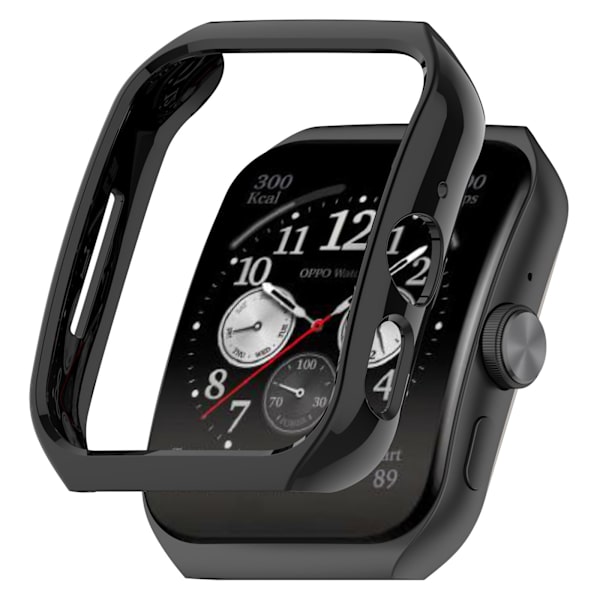 Suojakotelo ja hydrogeelikalvosetti OPPO Watch3 Prolle Musta