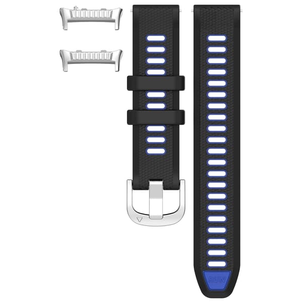 Stilfuld silikonerem til Huawei Watch D2 Black+Blue Black+Blue