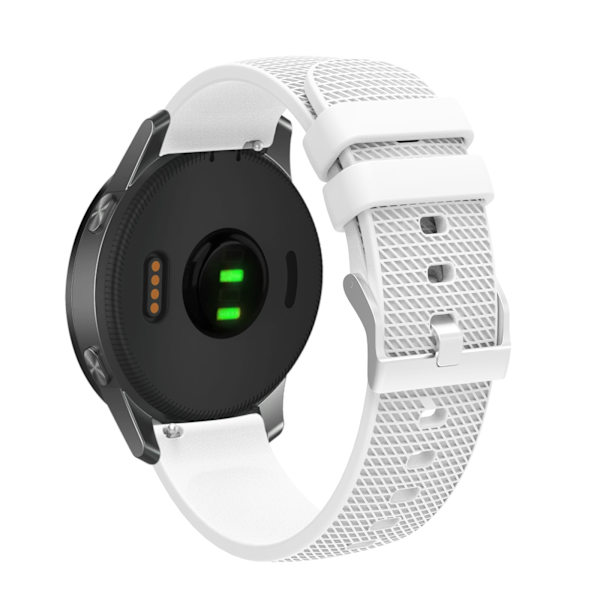 Klockarmband i Silikon för Garmin Vivoactive 4 18mm Vit