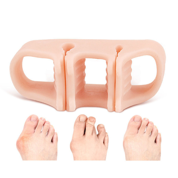 Trehåls tåseparator för flip-flops hud