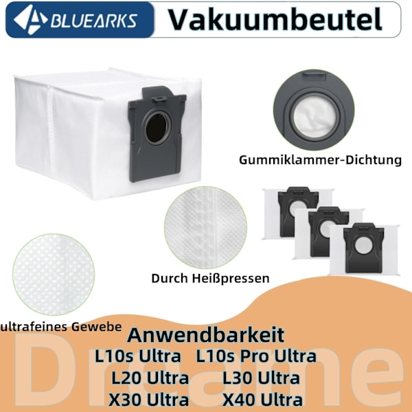 INF Tillbehör för Dreame X40 Ultra/L40 Ultra Robot Vacuum