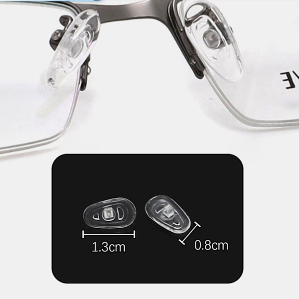 30 par Näskuddar, Nässkydd för Glasögon Transparent