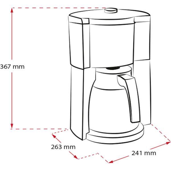 Termosbryggare LOOK 5.0 THERM TIMER, SVART