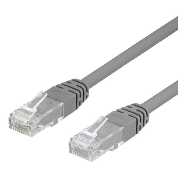 U/UTP Cat6 patch cable, LSZH, 2m, grey