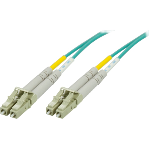 OM3 Fiber cable, LC - LC, duplex, multimode, 50/125, 0,5m